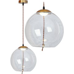 LED rippvalgusti Modern Knot C, Transparent цена и информация | Потолочный светильник Home ESPRIT Белый Коричневый Деревянный Металл 25 W 40 x 40 x 70 cm | hansapost.ee