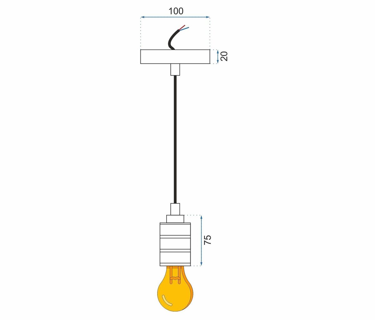 Rippvalgusti Atria B, Copper hind ja info | Rippvalgustid | hansapost.ee