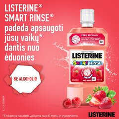 Жидкость для полоскания рта со вкусом ягод LISTERINE Smart Rinse, 250 мл цена и информация | Для ухода за зубами | hansapost.ee