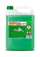 Antifriis roheline 40°C, 5kg hind ja info | Klaasipesuvedelikud ja jahutusvedelikud | hansapost.ee