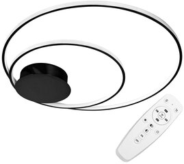 LED laevalgusti puldiga Saturn, Black цена и информация | Потолочные светильники | hansapost.ee