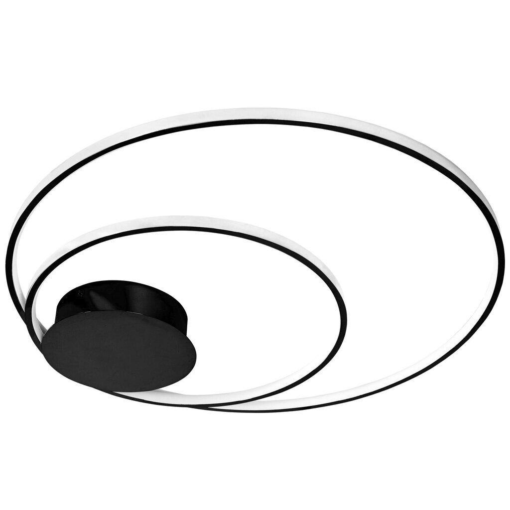 LED laevalgusti puldiga Saturn, Black hind ja info | Laelambid | hansapost.ee
