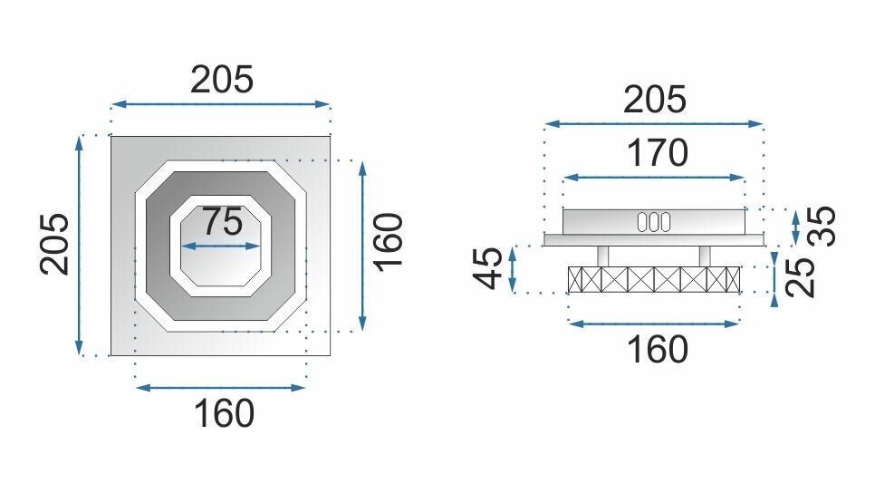 LED laevalgusti Crystal Square, 3000K hind ja info | Laelambid | hansapost.ee