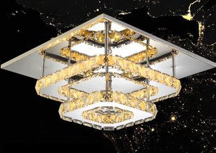 LED laevalgusti Crystal Square Double, 3000K цена и информация | Потолочные светильники | hansapost.ee