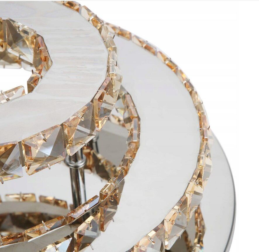 LED laevalgusti Crystal Round Double, 3000K hind ja info | Laelambid | hansapost.ee