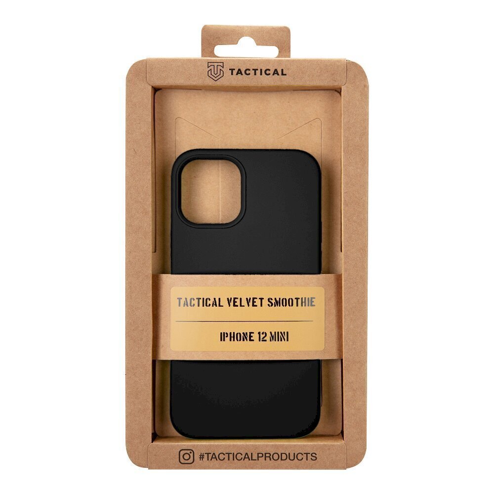 Tactical Velvet Smoothie Cover for Apple iPhone 12 mini Asphalt цена и информация | Telefonide kaitsekaaned ja -ümbrised | hansapost.ee