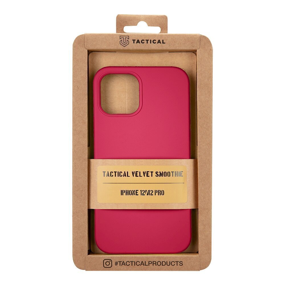 Telefoniümbris Tactical Velvet Smoothie Apple iPhone 12/12 Pro, Sangria, punane цена и информация | Telefonide kaitsekaaned ja -ümbrised | hansapost.ee