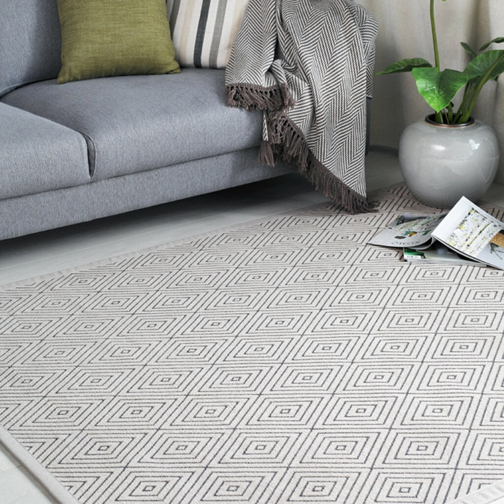 Narma kahepoolne smartWeave® šenillvaip Kalana, valge, 80 x 250 cm hind ja info | Vaibad | hansapost.ee