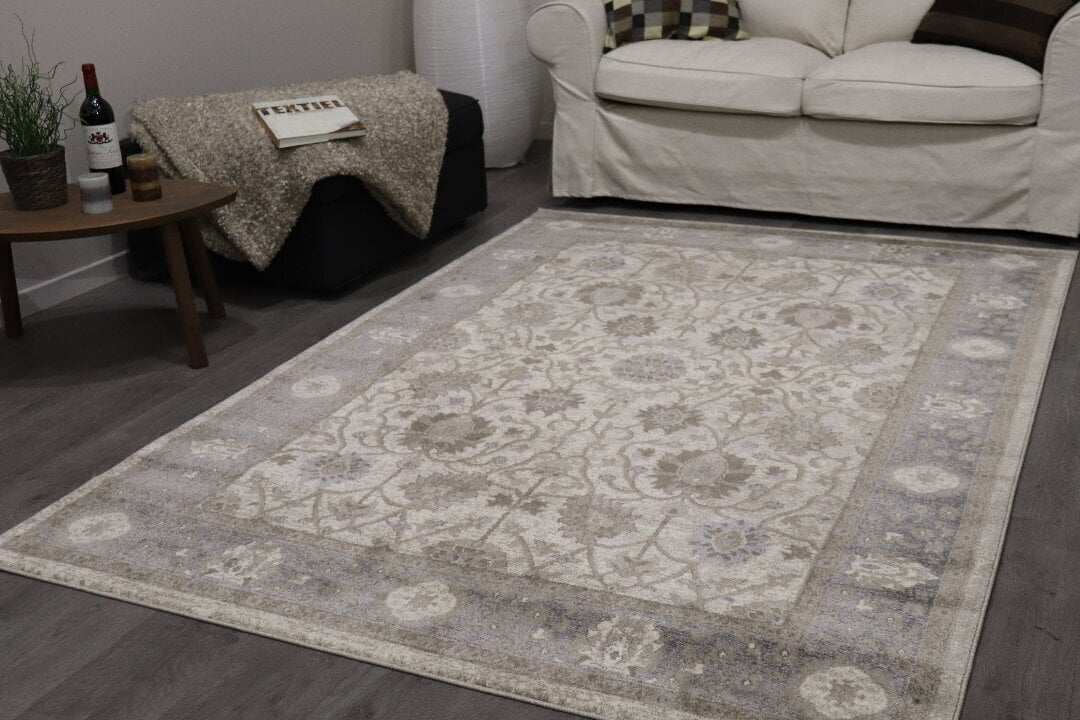 Vercai Rugs vaip Antiqua Flower, hall/beež, 60 x 110 cm hind ja info | Vaibad | hansapost.ee