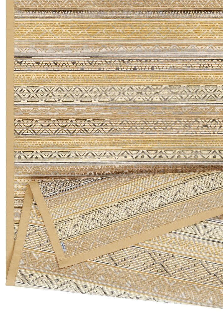 Narma kahepoolne smartWeave® šenillvaip Ridala, kuldne, 160 x 230 cm price and information | Vaibad | hansapost.ee