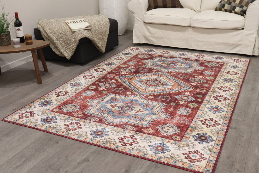 Vercai Rugs vaip Fenix Diamond, punane, 60 x 110 cm hind ja info | Vaibad | hansapost.ee