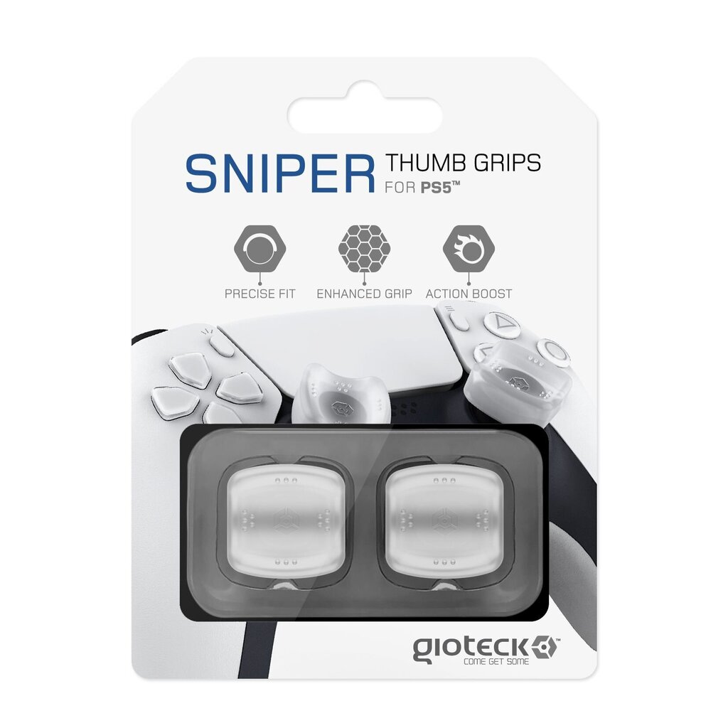 Gioteck Sniper Thumb Grips (Translucent White) цена и информация | Mängukonsoolide lisatarvikud | hansapost.ee