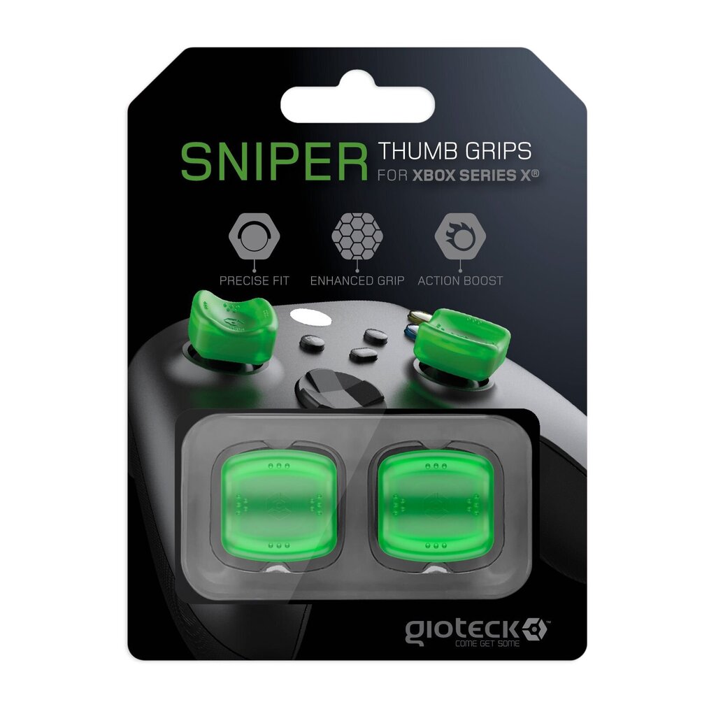 Gioteck Sniper Thumb Grips (Translucent Green) цена и информация | Mängupuldid | hansapost.ee