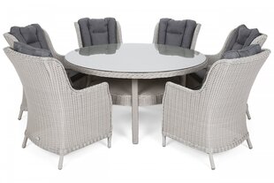 Комплект уличной мебели Bristol 150, белый/серый цена и информация | Комплекты уличной мебели | hansapost.ee