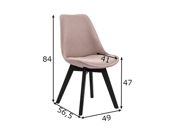 2 toolist koosnev komplekt SalesFever 389836, roosa цена и информация | Köögitoolid, söögitoolid | hansapost.ee