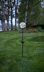 Садовый светильник с солнечным коллектором, янтарного оттенка цена и информация | Уличное освещение | hansapost.ee