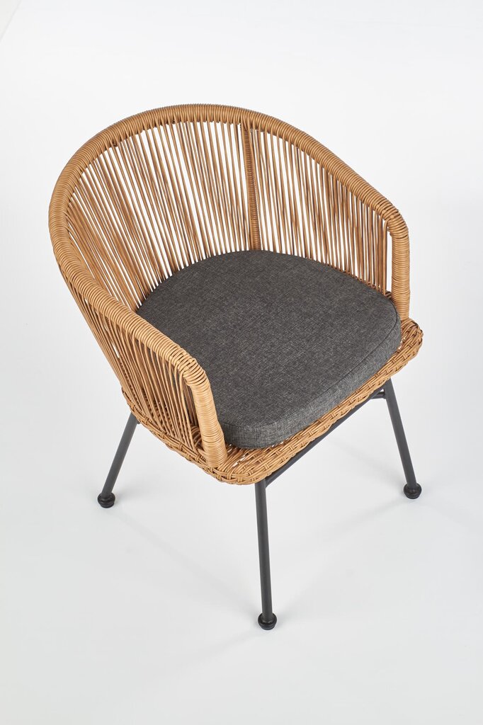 2 tooli komplekt Halmar K400, pruun hind ja info | Aiatoolid, rõdutoolid | hansapost.ee