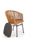 2 tooli komplekt Halmar K400, pruun цена и информация | Aiatoolid, rõdutoolid | hansapost.ee