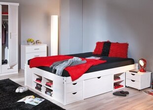 Комплект кровати, 140 x 190 см, белый цена и информация | Кровати | hansapost.ee