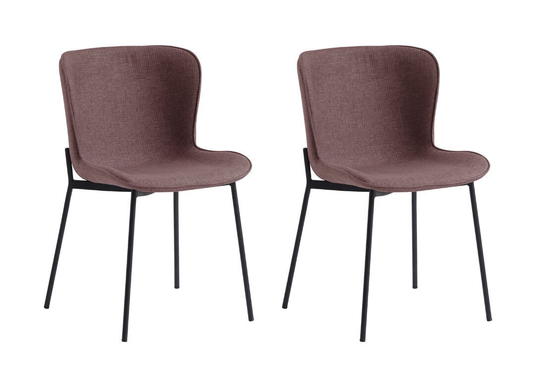 2 tooli komplekt SalesFever 393727, pruun/must hind ja info | Köögitoolid, söögitoolid | hansapost.ee