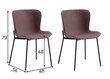 2 tooli komplekt SalesFever 393727, pruun/must hind ja info | Köögitoolid, söögitoolid | hansapost.ee