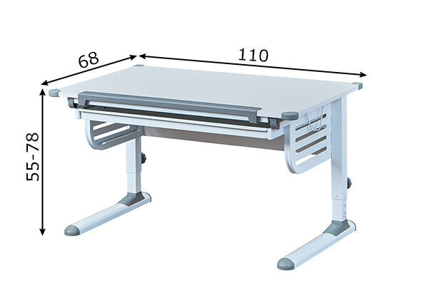 Kirjutuslaud Skalare, valge hind ja info | Arvutilauad, kirjutuslauad | hansapost.ee