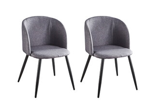 Набор из 2 обеденных стульев Wohnling, серый цена и информация | Стулья для кухни и столовой | hansapost.ee