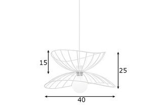 Laelamp Ray, valge hind ja info | Rippvalgustid | hansapost.ee