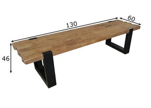 Кофейный столик SIT Croco, коричневый/черный цена и информация | SIT Мебель для гостиной | hansapost.ee
