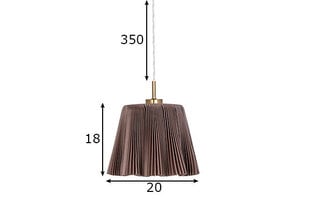 Laelamp Edith, pruun price and information | Pendant lights | hansapost.ee