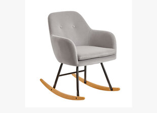 Кресло-качалка, светло-серый цена и информация | Кресла | hansapost.ee