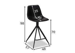Барные стулья Isabel, 2 шт., черные цена и информация | FurnHouse Мебель и домашний интерьер | hansapost.ee