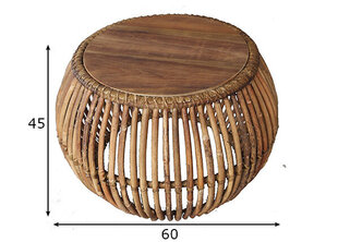 Журнальный столик из ротанга и тикового дерева цена и информация | SIT Мебель для гостиной | hansapost.ee
