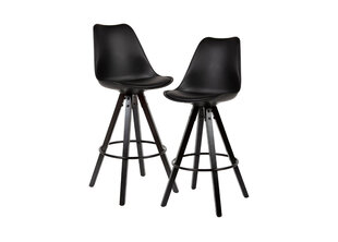 комплект из 2 барных стульев Wohnling WL6.126, черный цена и информация | Стулья для кухни и столовой | hansapost.ee