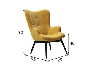 Кресло, желтое цена и информация | Кресла для отдыха | hansapost.ee
