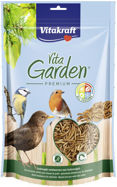 VITAKRAFT LINDUDE MAIUS MEALWORMS 200G hind ja info | Toit lindudele | hansapost.ee