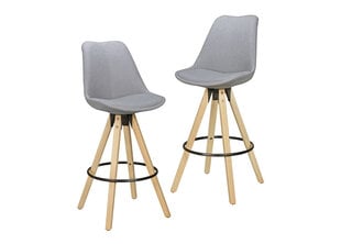 Комплект барных стульев Lima, 2шт, серый цена и информация | Стулья для кухни и столовой | hansapost.ee