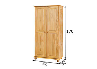 Шкаф, натуральная отделка, 3 двери цена и информация | Шкафы | hansapost.ee