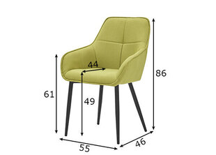 Обеденный стул, зеленый цена и информация | Стулья для кухни и столовой | hansapost.ee