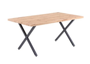Обеденный стол 90x160, натуральный дуб цена и информация | Кухонные и обеденные столы | hansapost.ee