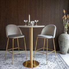 Обеденный стол Bolzano, 70x105 см, белый/золотой цена и информация | Кухонные и обеденные столы | hansapost.ee