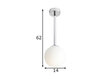 Laelamp Pinne, kroom 891172216 hind ja info | Rippvalgustid | hansapost.ee