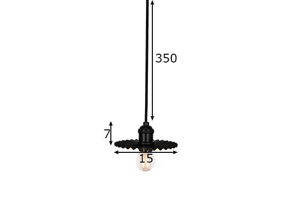 Laelamp Omega, must 891168535 hind ja info | Rippvalgustid | hansapost.ee