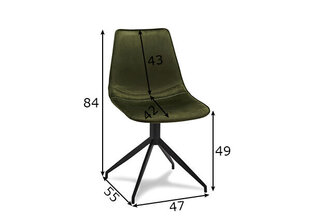 Набор столовых стульев Isabel, 2шт, зеленый цена и информация | Стулья для кухни и столовой | hansapost.ee