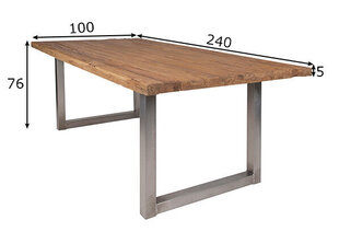 Обеденный стол Tische, 240x100 цена и информация | Комплекты мебели для столовой | hansapost.ee