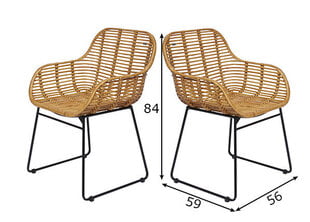 2 tooli SIT Tom Tailor, pruun/must komplekt hind ja info | SIT Köögimööbel | hansapost.ee