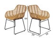 2 tooli SIT Tom Tailor, pruun/must komplekt hind ja info | Köögitoolid, söögitoolid | hansapost.ee