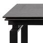 Kokkupandav laud Huddersfield, 160 cm, must hind ja info | Köögilauad, söögilauad | hansapost.ee
