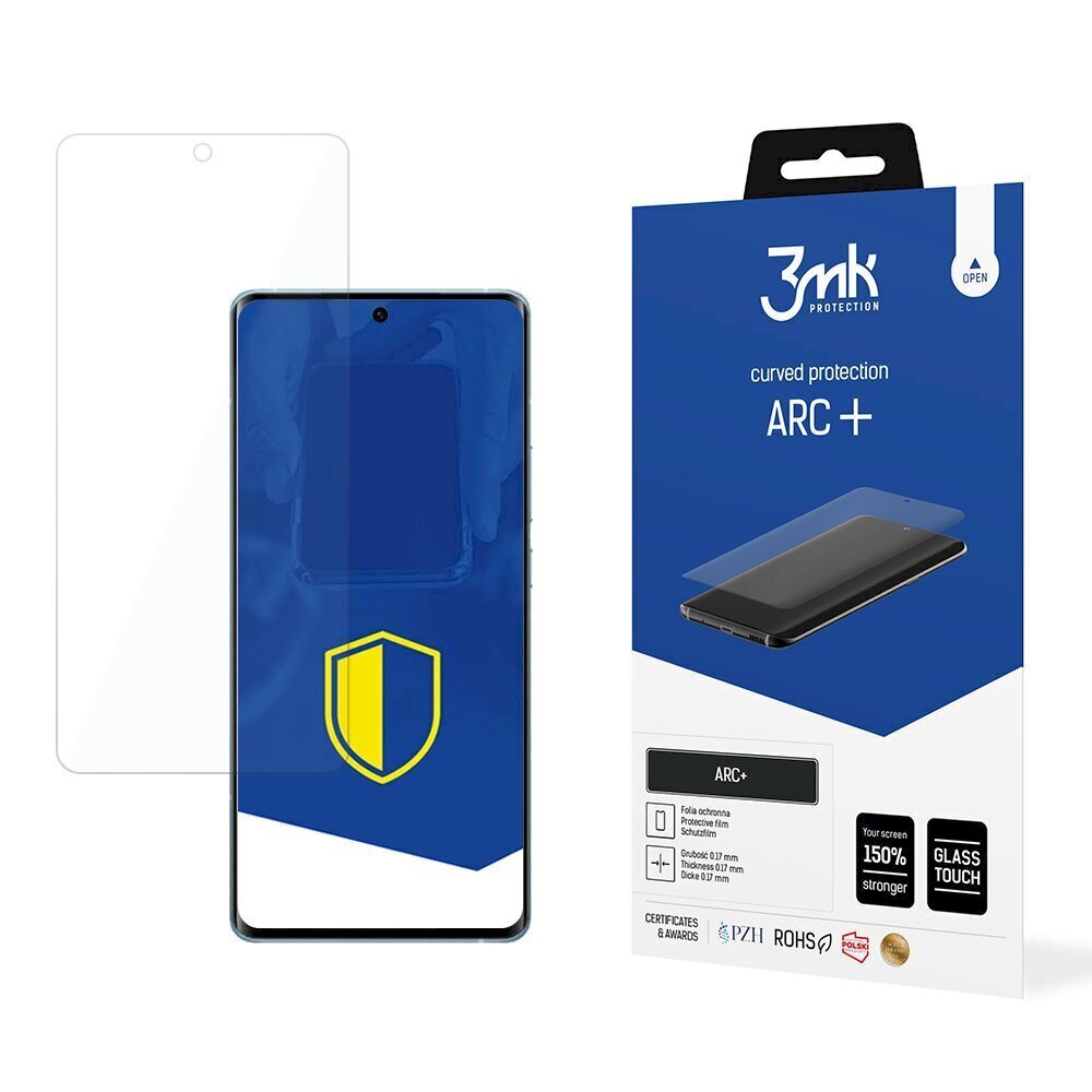 Vivo X60 Pro+ 5G - 3mk ARC+ kaitsekile hind ja info | Ekraani kaitseklaasid ja kaitsekiled | hansapost.ee