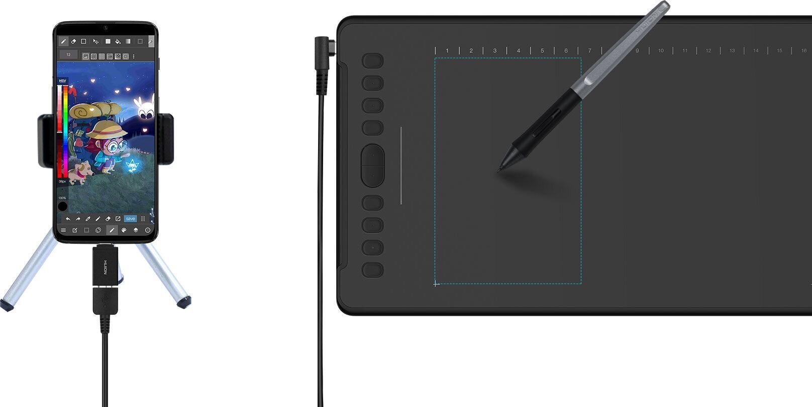 Graafikatahvel Huion H1161 hind ja info | Digitaalsed joonistustahvlid | hansapost.ee